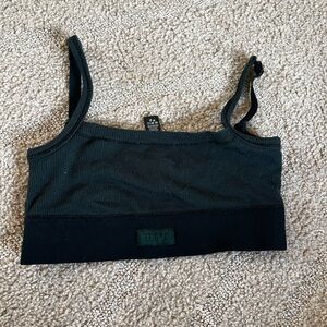 Skims dark green bralette